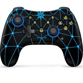 NealGamefy Switch Controller Compatible with Switch/Switch Lite/Switch OLED/Windows/iOS/Android, Wireless Switch Pro Controller with Programmabele,Turbo,6-Axis Gyro,4-Speed Vibration