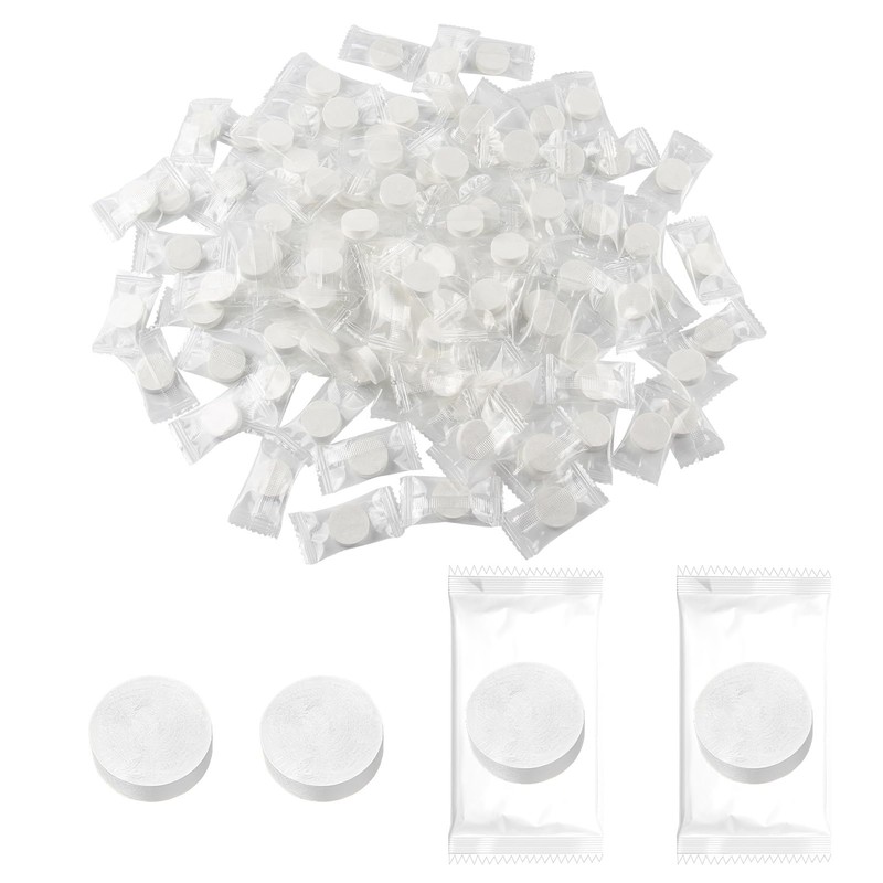 100 Pack Compressed Hand Towels Dry Towels Tablet Shape 100