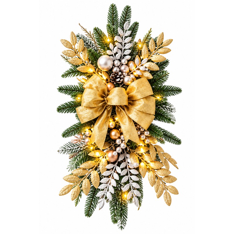 Christmas Wreath for Holiday Décor – Festive Greenery with Optional
