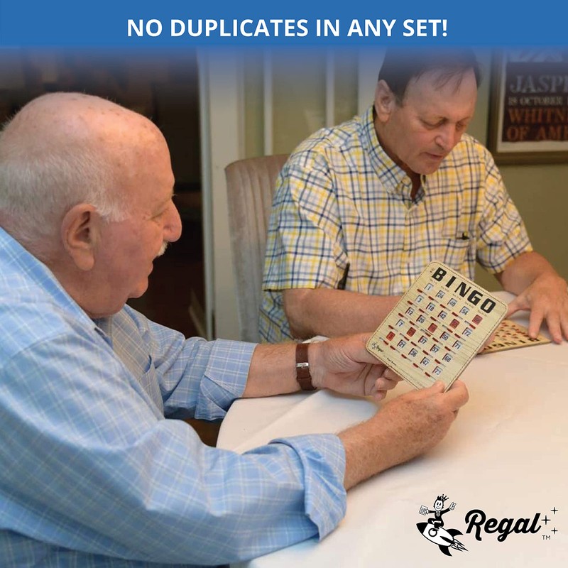 Regal Bingo Bulk Bingo Cards with Sliding Windows - Reusable