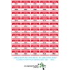Red Asset Tag Labels - Numbered 501 to 1000-38mm x