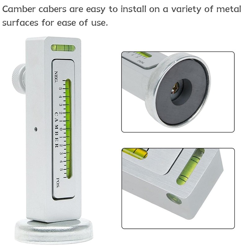CGEAMDY Car magnetic alignment camber gauge, for axle alignment, magnetic