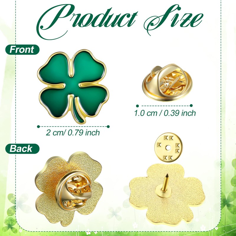 Ferreve 70 Pcs 30/50/70/100 Pcs St. Patrick's Day Lapel Pin
