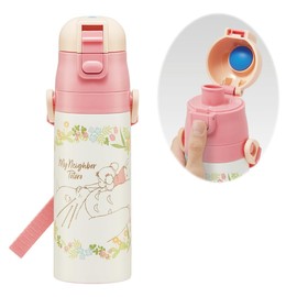 Skater SDC4-A Children's Stainless Steel Water Bottle, Direct Drinking, 16.5 fl oz (470 ml), Totoro Mei, Lightweight Type, For Girls, Cold Insulation, Sports Bottle, Cute, Kids, Children, Water Bottle