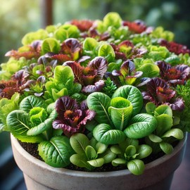 Lettuce Baby Vitamin Mix Seeds – Fast-Growing Annual Leafy Greens (Lactuca Sativa) | Nutrient-Rich Microgreens & Baby Leaves for Salads