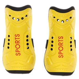 Lightweight Breathable Protective Gear Football Shin Guards Youth Kids Shin Guards for 8-13 Years Yellow
