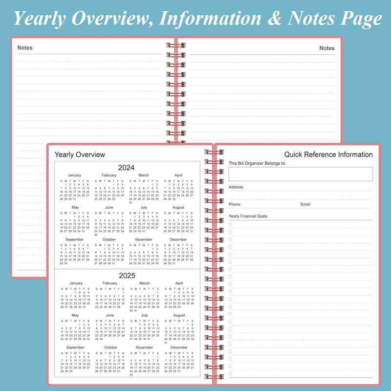 Bill Organizer - Monthly Bill Payment for Personal Budgeting Financial,