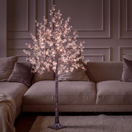 Lightshare Lighted Gypsophila Tree 6FT 176 LED Artificial Baby Breath Flowers with Lights for Wedding Home Christmas Holiday Decoration