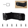UFURMATE Door Hasp Locks, 1 Piece Black Zinc Alloy Cabinet