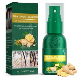 Ginger Hair Growth Spray, Ginger Spray for Hair Growth, Hair Growth Serum for Hair Loss Thinnig Hair, Regrowth Ginger Spray for Repair Dry Damaged Hair, Strengthening Hair, Hair Growth Spray Women Men