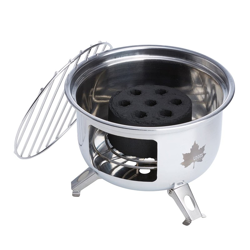 Logos 81062820 Mini Bonfire Stove, Silver (When Assembled) (Approx.) Width