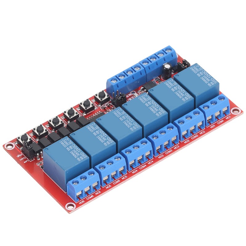 6 Channel Relay Module Interlock Switch 5V 12V 24V High