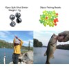150pcs Fishing Tackle Including Fihsing Hooks,Fishing Swivel Nice Snaps,Split Rings,Treble