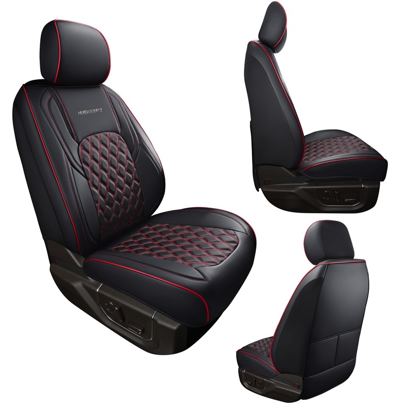 Huidasource Front Seat Covers for Wrangler JK 2007-2017, Waterproof Wrangler