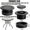 Patio Table Umbrella Hole Ring Plug Cap Set, Yard Parasol