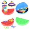 3D Pyramid Puzzle Board Game, 120 IQ Challenges, Pearl Logical