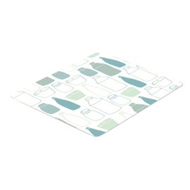 Bonamaison, Rechteck Pop Art Digital Bedruckt Mauspad, rutschfeste Unterseite, für Büro und Zuhause, Größe: 22x18 cm