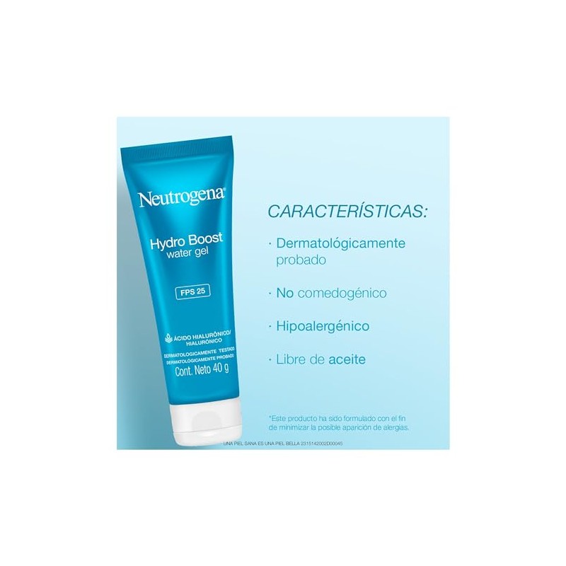 Neutrogena Hydro Boost Crema Hidratante Facial en Gel Ácido Hialurónico