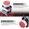 OELFFOW 2Pack Red & Green Metal Head Self-Reset Momentary Push