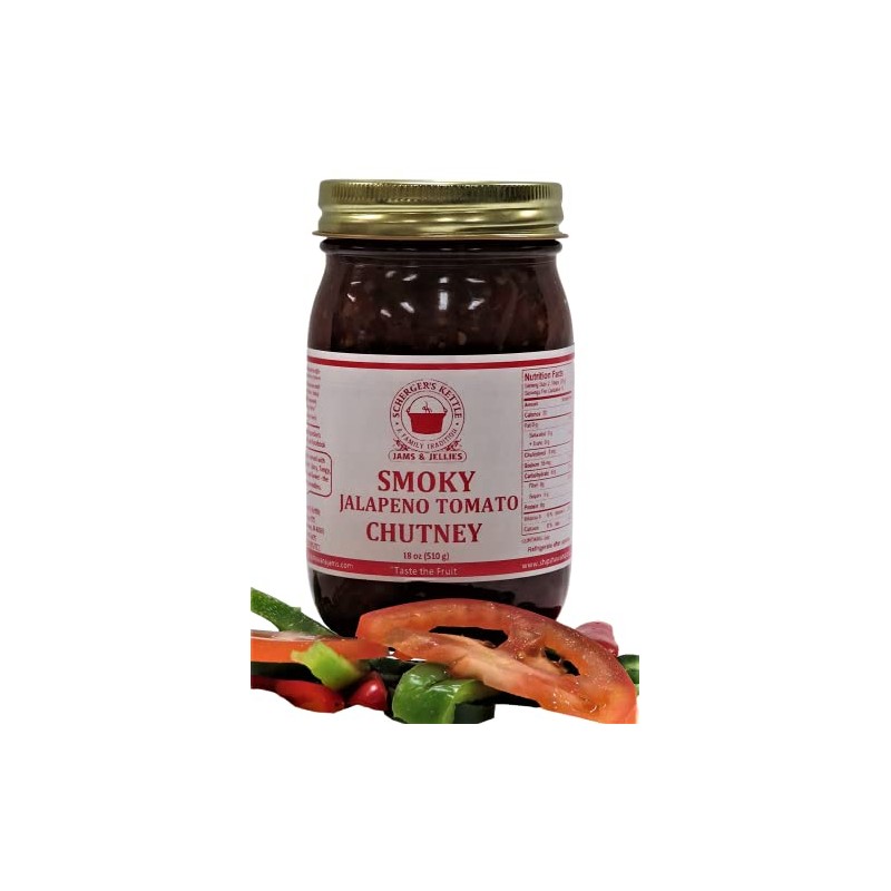 Smoky Jalapeno Tomato Chutney, 18 oz
