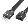9 Pin Motherboard Front Audio Extension Cable 20cm(7.9in) Male to