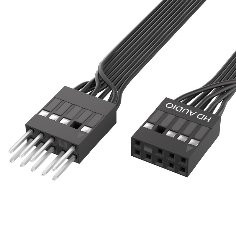 9 Pin Motherboard Front Audio Extension Cable 20cm(7.9in) Male to