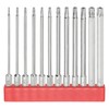 HARFINGTON 12pcs T6-T40 Security Torx Bit 1/4" Hex Shank 4"