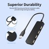 USB hub, 4-port USB 2.0 hub, ultra-thin portable USB splitter,