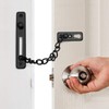 QWORK® Pack of 2 Chain Lock with Screws, Stainless Steel