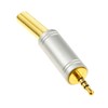 kenable 2.5mm 4 Pole Audio/Video/Mic Soldering Terminal End Jack Plug
