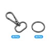 uxcell 36 Set Swivel Clasp Hooks, 0.79 Inch D Ring