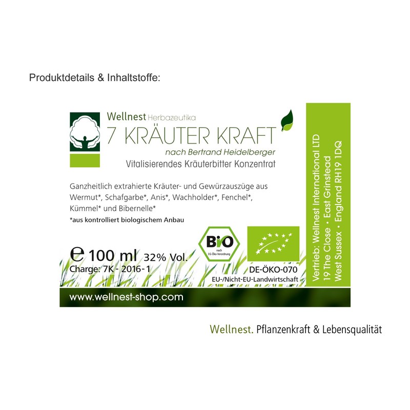 Wellnest Bertrand Heidelberger Herbal Power 100 ml No Artificial Colours