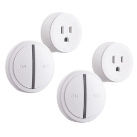 KCMYTONER 2SET Wireless Smart Plug Outlet with Remote(No WiFi), Long Wireless Distance, IP66 Waterproof Suitable for Home Appliances Such as Exhaust Fans, Computers, TVs, Air Conditioners, etc.