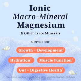 Trace Minerals for Kids – Concentrated Electrolyte Drops with Ionic Magnesium & Sea Minerals for Hydration, Muscle Function, and Daily Mineral Support
