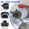 3PCS IBC Tonneau Adapter Set, 2" NPS Female to 3/4"