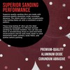 ProductionShop Premium 9" Red 6-Hole Pattern 80 Grit Sanding Discs,