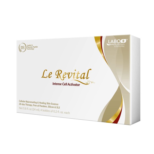 Le Revital 98% Concentrated Nano Placenta Extract, Umbilical Extract & Sodium Hyaluronate Anti-Aging Serum from Japan – Skin Rejuvenate Essence - Reduce Wrinkles + Hydration – Non-greasy
