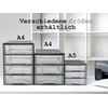 Hausfelder A6 Small Desk Drawer Cabinet 2 x Drawer System