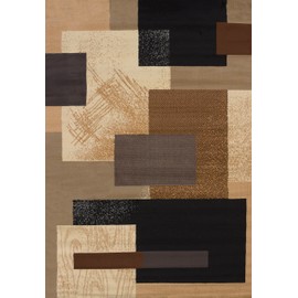 United Weavers of America Soho Manhattan Rug Collection, 3' 11" by 5' 3", Brown