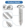 HAISHANG Pack of 50 Self-Tapping Screws M4 x 18 mm,
