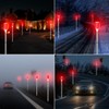 Aolyty Solar Lights Outdoor, Waterproof Driveway Markers Reflective, Warning Flash