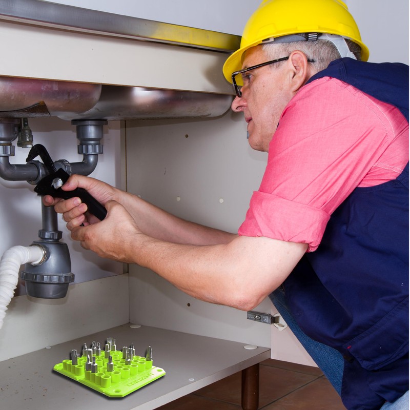 EZRED EZBIT-G Green Flexible Magnetic Bit Holder, Holds 48 Bits