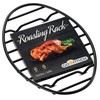 GOURMEX Black, Oval Oven Roasting Rack with Integrated Feet |