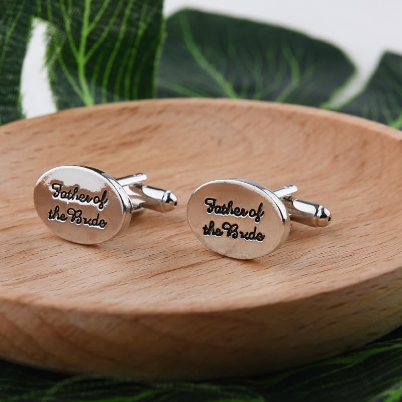 Wedding Cufflinks for Father of The Bride Gifts for Dad