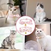 Ptwola 2pcs Breakaway Cat Collar with Bell, Adjustable Cotton Bowtie
