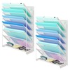 Kuntine.B 7-Tier Hanging File Organizer Vertical Wall File Holder, Mesh