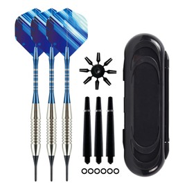 YSkrep Darts and Arrows with Dedicated Case Series, Brass Dart Set, 3 Dart Case, Soft Dart Set, Soft Dart Tip, Integrated Darts, Darts Beginner Set, House Darts with Plastic Dart Tip, Plastic Tip Dart