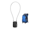 3 Digit Cable Combination Locks, Cable Wire Combination Padlock Anti-Theft