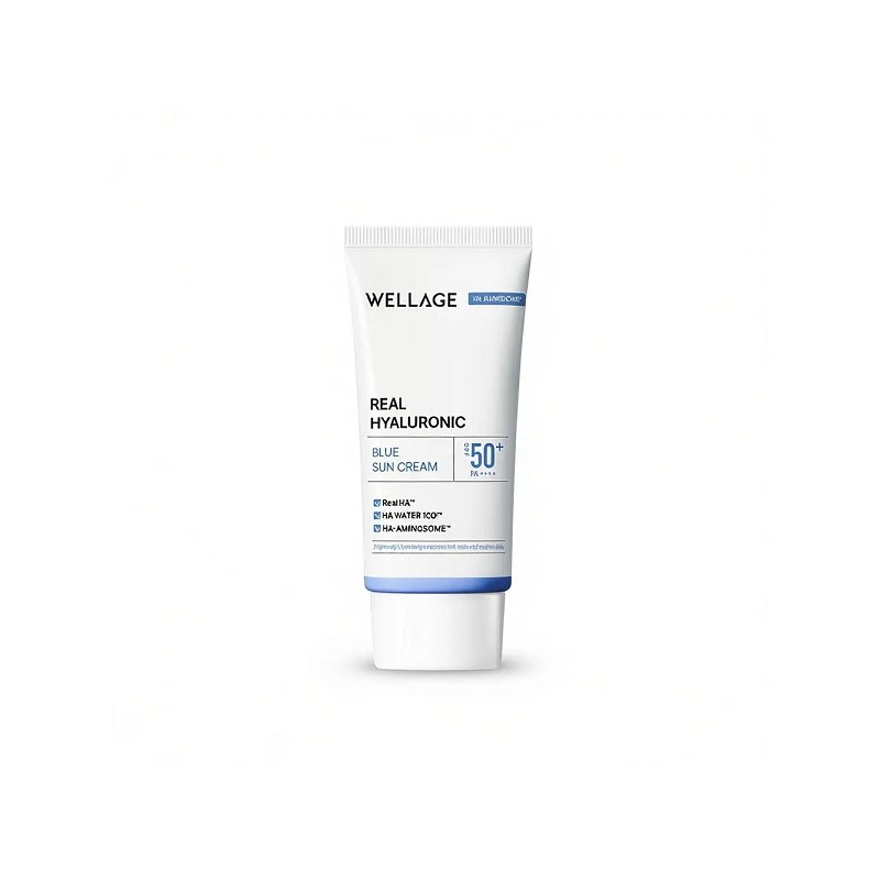 Wellage Real Hyaluronic Blue Sun Cream 50ml / 웰라쥬 리얼