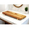 HomeRoots 29" Natural Teak Wood Bath Tray And Seat